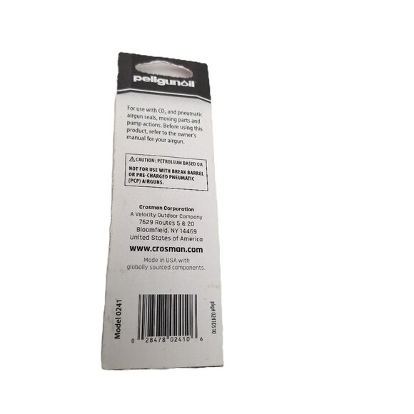 Crosman Pellgunoil Airgun Lubricating Oil Model 0241 25 oz New Sealed - Picture 2 of 2